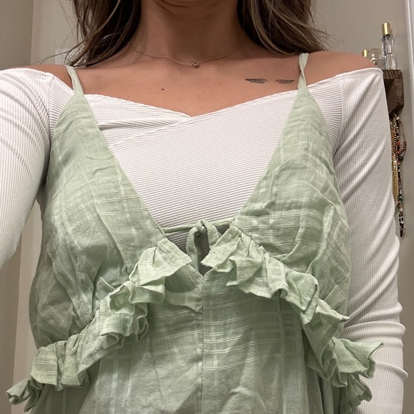 ASOS Petite Ruffle Romper - Picture 4 of 6